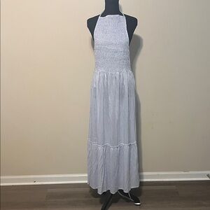 NWT-ASOS Esmee shirred halter maxi dress